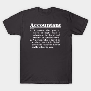 Accountant noun Dictionary T-Shirt
